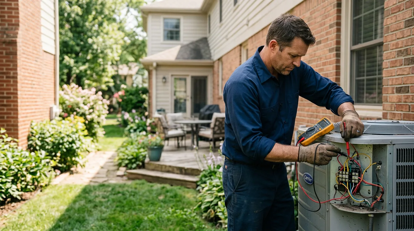 HVAC technician working near Port Royal, PA